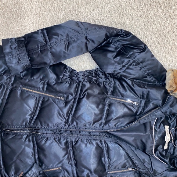 Laundry by Design Natural Fur Collar Coat Size Medium - Picture 2 of 7